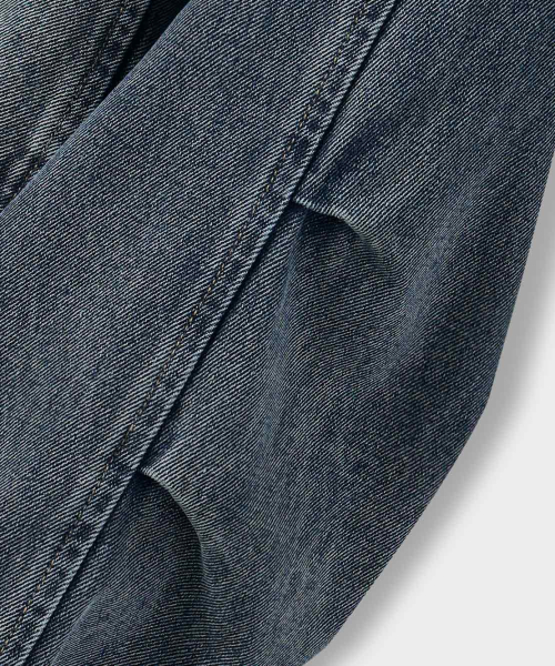 BALACLAVA SLASH HOODED ZIP-UP_DENIM DUST INDIGO