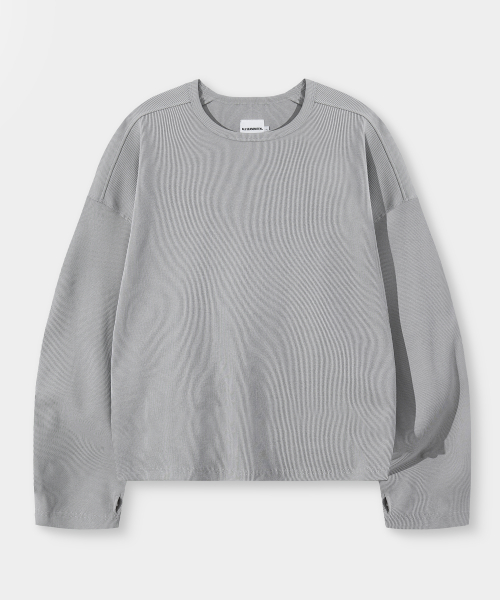 ESSENTIAL RIBBED LONG SLEEVE T-SHIRT_ 3 COLOR