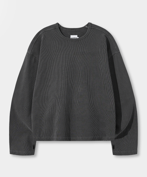 ESSENTIAL RIBBED LONG SLEEVE T-SHIRT_ 3 COLOR