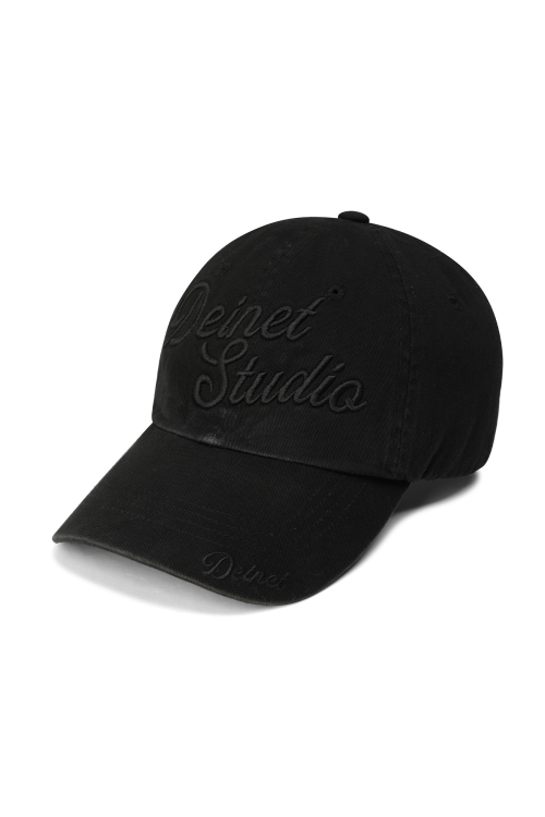 DEINET STUDIO WASHING BALL CAP IN BLACK