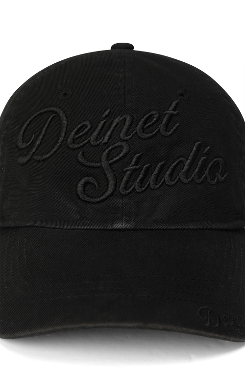 DEINET STUDIO WASHING BALL CAP IN BLACK