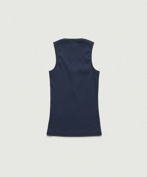 Clara Button Layer Tank Top_Light Grey