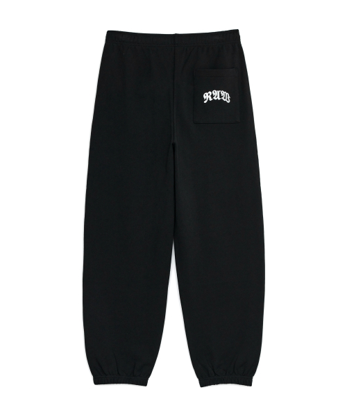 RAW SWEATPANTS, BLACK