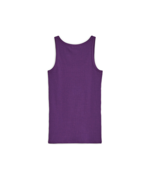 EASY ROUND NECK SLEEVELESS TOP, PURPLE