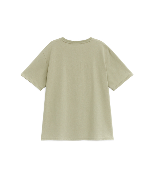 HEART DOG OVERFIT T-SHIRT, KHAKI