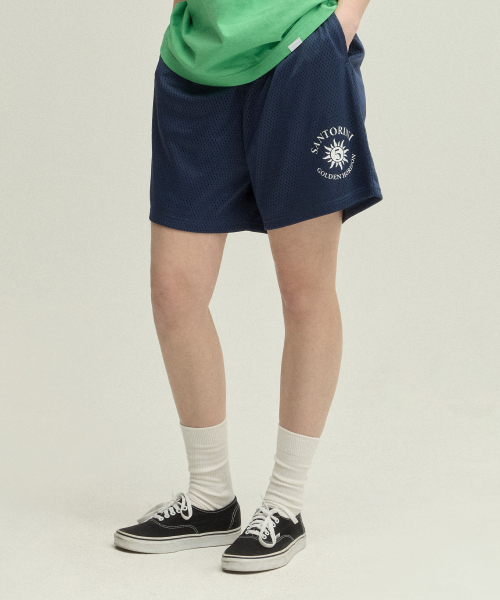 Santorini Sun Mesh Shorts_NAVY