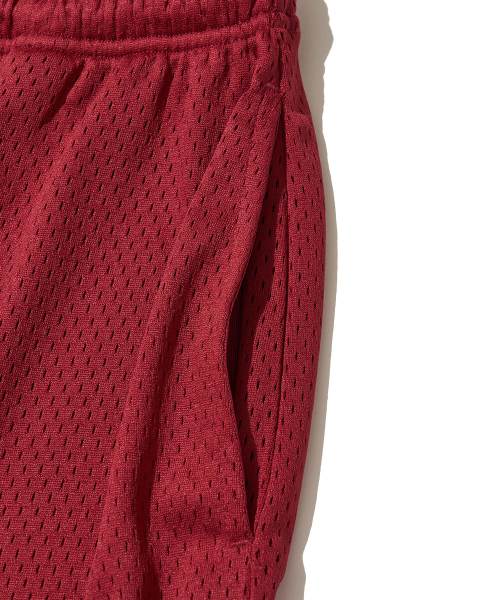 Santorini Sun Mesh Shorts_BURGUNDY
