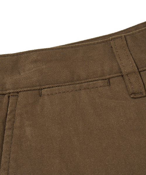 Capri Washed Chino Shorts_BROWN