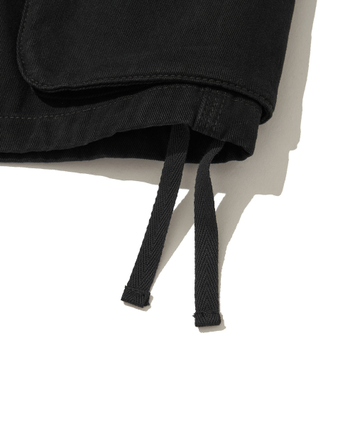 Bronx Bio Washed 3/4 Cargo Pants_BLACK