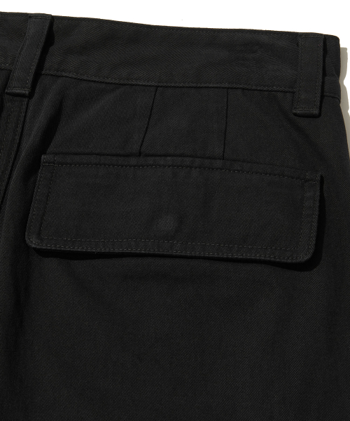 Bronx Bio Washed 3/4 Cargo Pants_BLACK