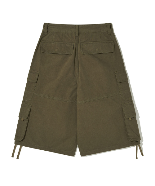 Bronx Bio Washed 3/4 Cargo Pants_KHAKI