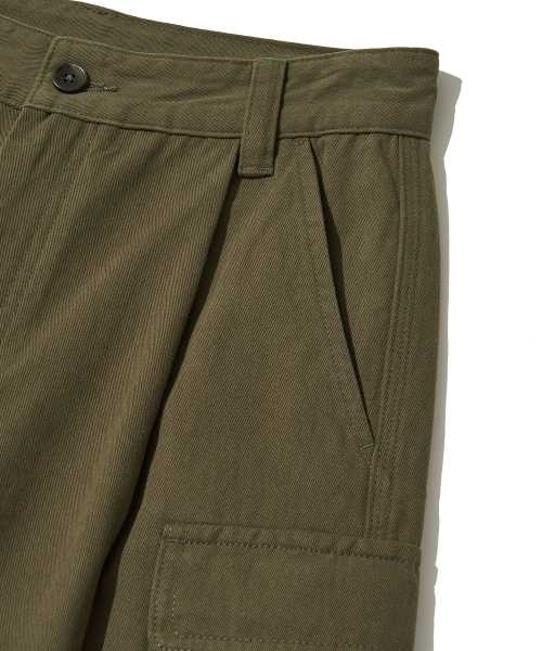 Bronx Bio Washed 3/4 Cargo Pants_KHAKI