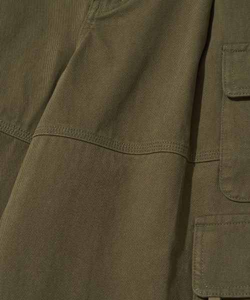 Bronx Bio Washed 3/4 Cargo Pants_KHAKI
