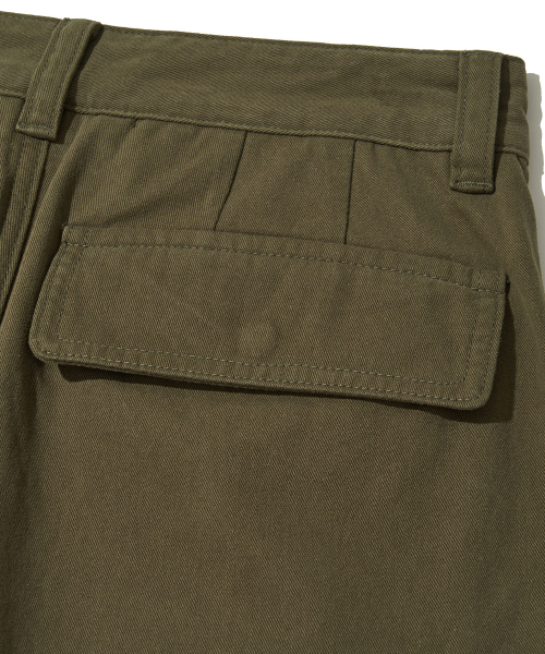 Bronx Bio Washed 3/4 Cargo Pants_KHAKI