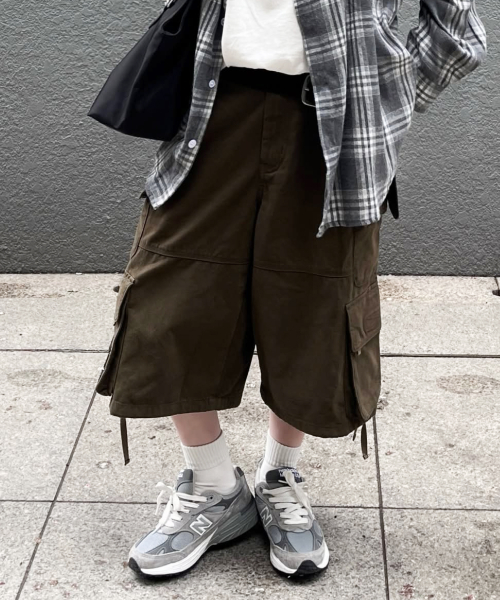 Bronx Bio Washed 3/4 Cargo Pants_KHAKI