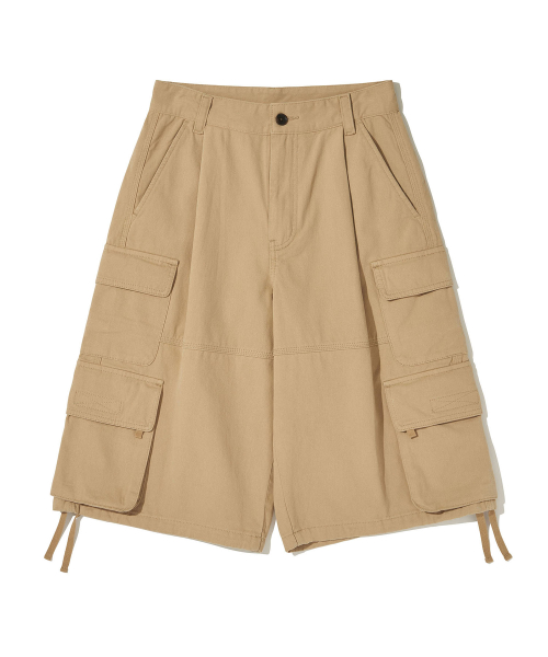 Bronx Bio Washed 3/4 Cargo Pants_BEIGE