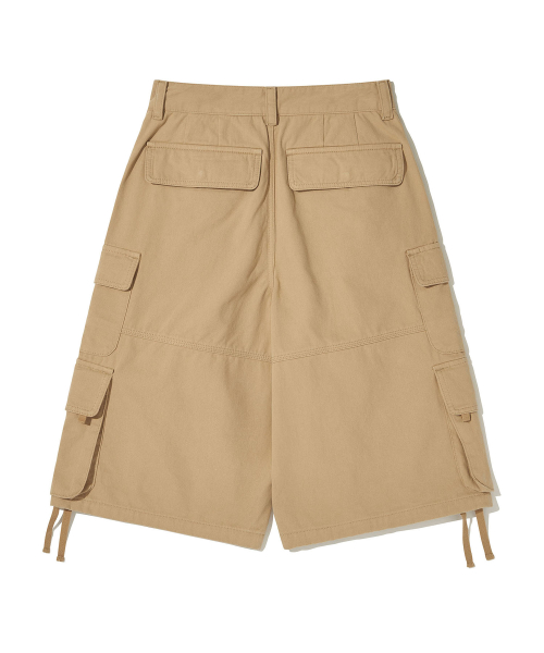 Bronx Bio Washed 3/4 Cargo Pants_BEIGE