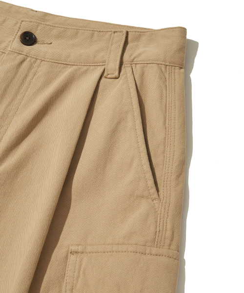 Bronx Bio Washed 3/4 Cargo Pants_BEIGE