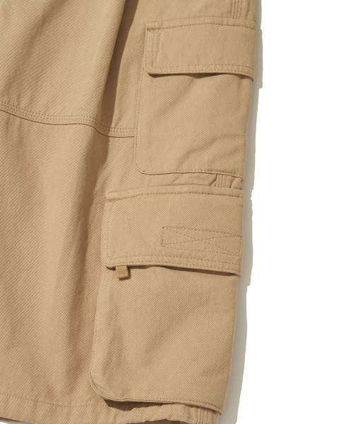 Bronx Bio Washed 3/4 Cargo Pants_BEIGE