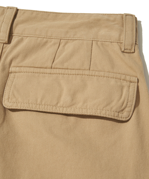 Bronx Bio Washed 3/4 Cargo Pants_BEIGE