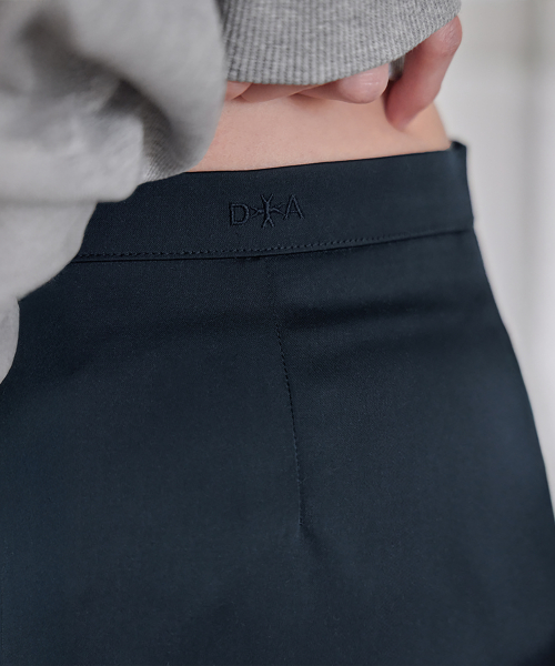 Silky Satin Midi Skirt, NAVY