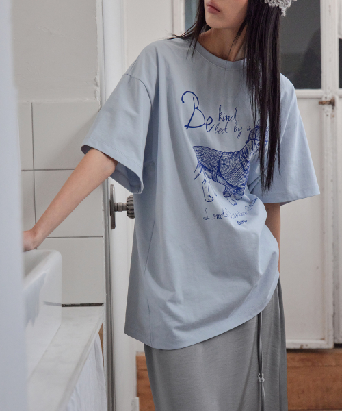 DADA Beagle Print T-Shirt, 3colors
