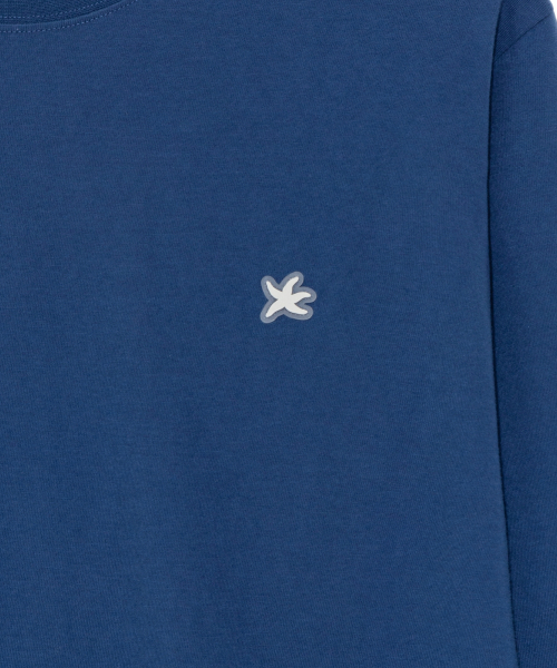 TCM mini logo label long sleeve (dark navy)