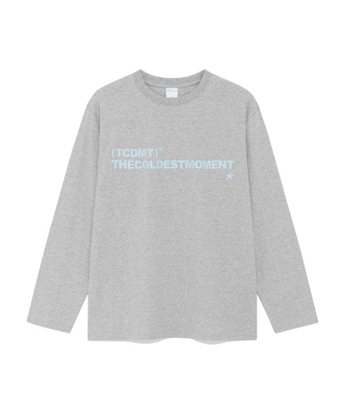 TCM box long sleeve (melange grey)