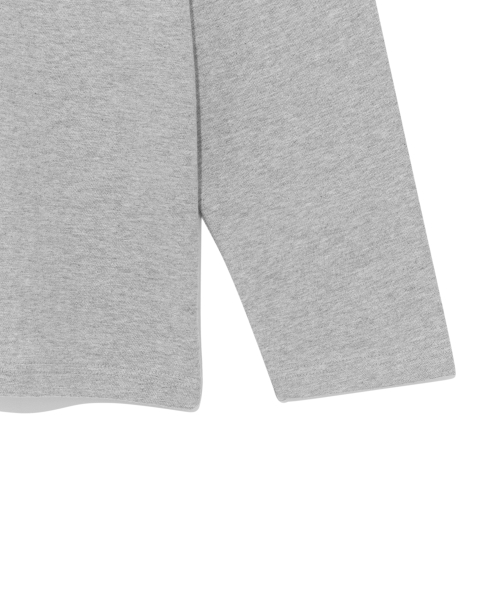 TCM box long sleeve (melange grey)