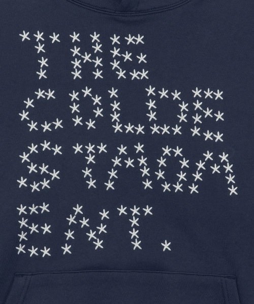 TCM star dot hoodie (navy)