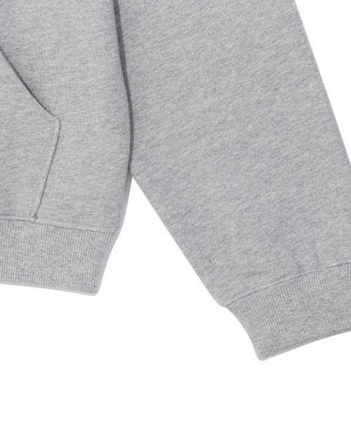 TCM diagonal hoodie (melange grey)