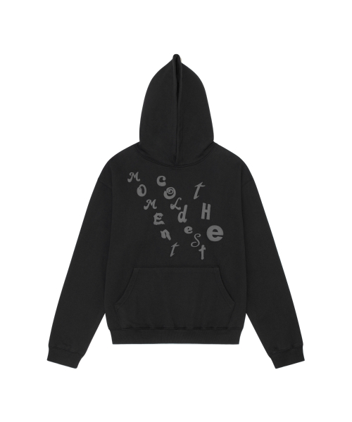 TCM diagonal hoodie (black)