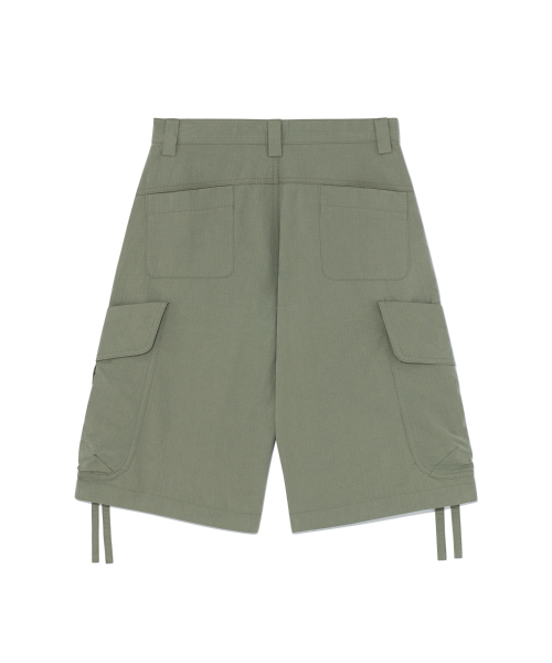 TCM ripstop strap cargo half pants (green)