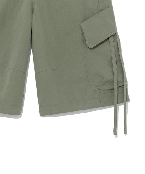 TCM ripstop strap cargo half pants (green)