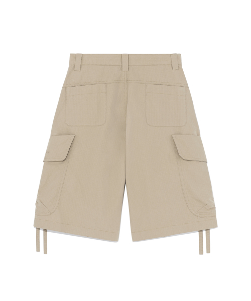 TCM ripstop strap cargo half pants (beige)
