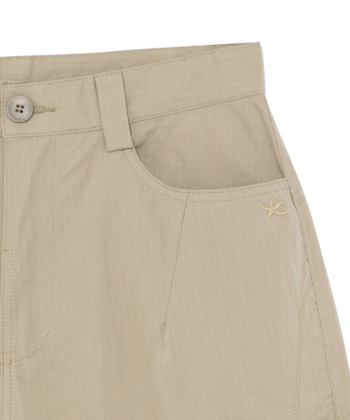 TCM ripstop strap cargo half pants (beige)