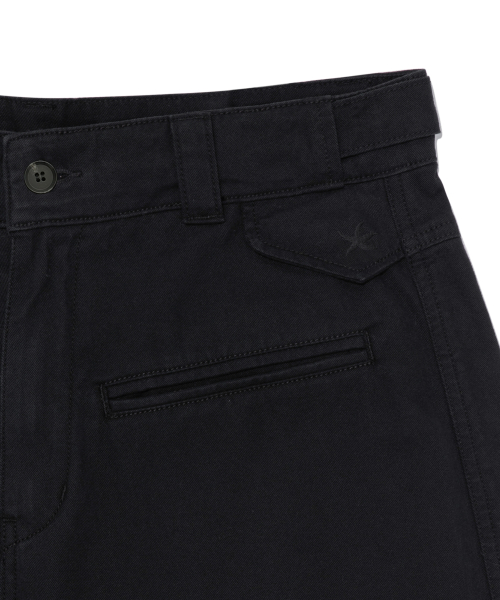 TCM double welt pocket half pants (black)