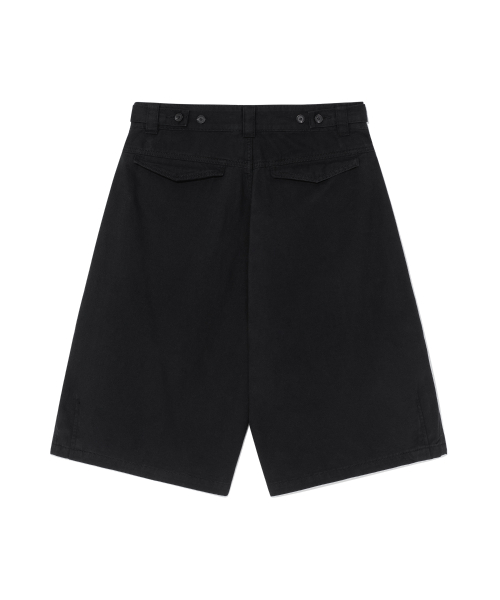 TCM double welt pocket half pants (black)