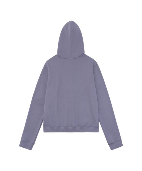 TCM dot hooded zip-up (purple)
