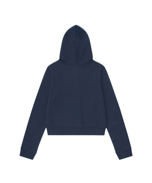 TCM argyle hooded zip-up (navy)