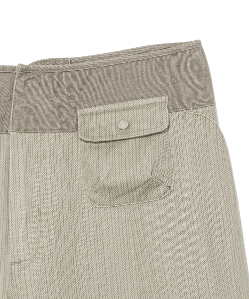 (w) TCM mini pocket capri pants (beige)