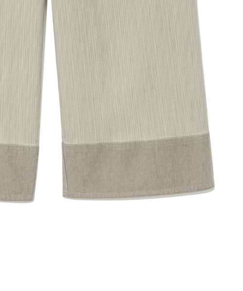 (w) TCM mini pocket capri pants (beige)