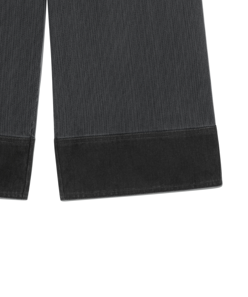 (w) TCM mini pocket capri pants (charcoal)