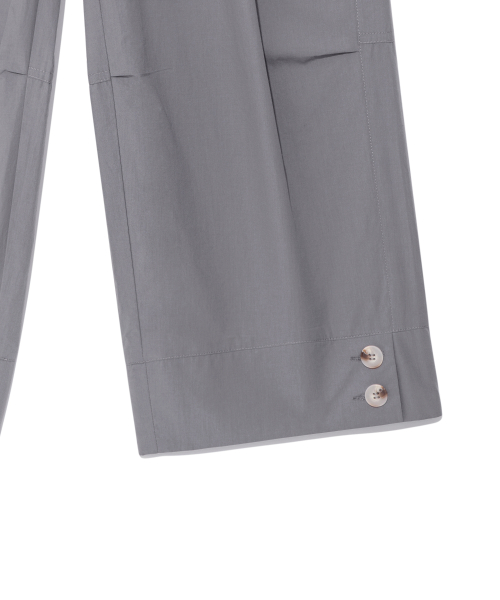 TCM hem two button pants (charcoal)