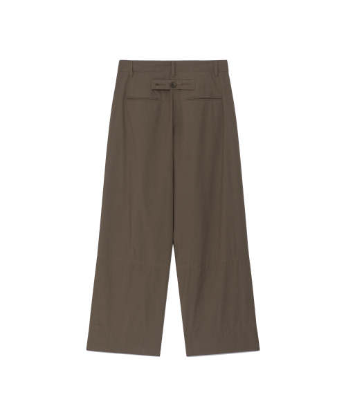 TCM hem two button pants (brown)