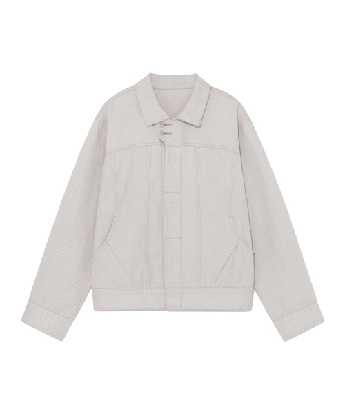TCM double-button trucker jacket (ivory)