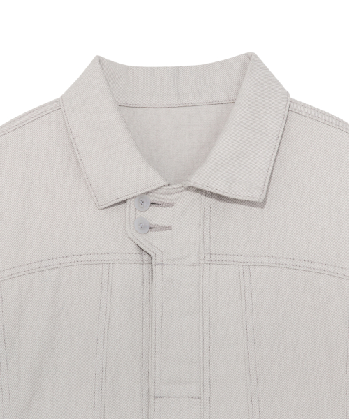 TCM double-button trucker jacket (ivory)