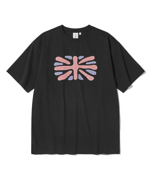 Union Jack Applique T-Shirt_BLACK