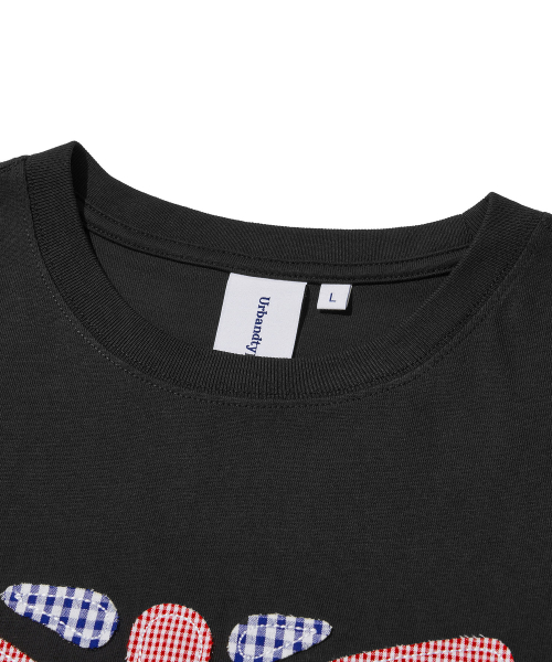 Union Jack Applique T-Shirt_BLACK