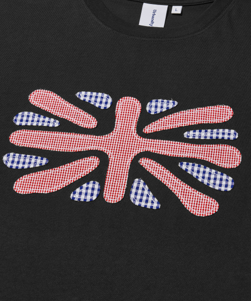 Union Jack Applique T-Shirt_BLACK